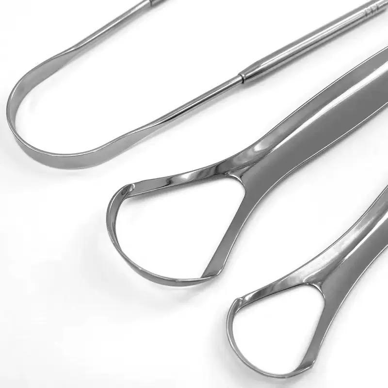 3-in-1 Stainless Steel Tongue Scraper Set